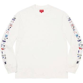 Supreme AOI Icons L/S Top Kazak Beyaz | TR315JJ