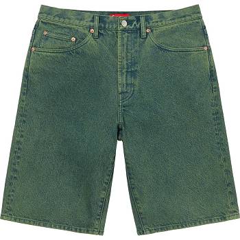 Supreme Baggy Denim Şort Yeşil | TR358IS