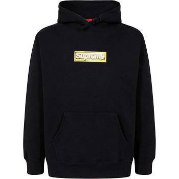 Supreme Bling Box Logo Kapüşonlu Sweatshirt Siyah | TR489OR