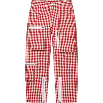 Supreme Gingham Flight Pant Pantolon Kırmızı | TR393JJ