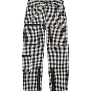 Supreme Gingham Flight Pant Pantolon Siyah | TR392HK