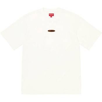 Supreme Oval Logo S/S Top Kazak Beyaz | TR339GL