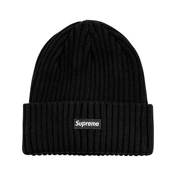 Supreme Overdyed Logo Beanie Şapkalar Siyah | TR108KI