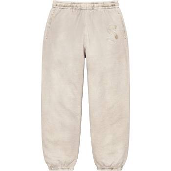 Supreme Overdyed S Logo Sweatpant Pantolon Bej Rengi | TR402MA
