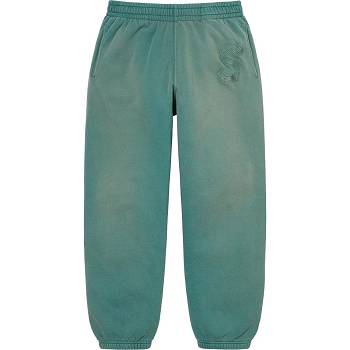 Supreme Overdyed S Logo Sweatpant Pantolon Aqua | TR404WY