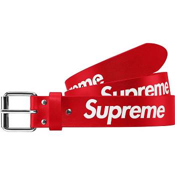 Supreme Repeat Deri Belt Kemer Kırmızı | TR163XF