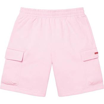 Supreme Small Box Baggy Cargo Sweat Şort Pembe | TR367JJ